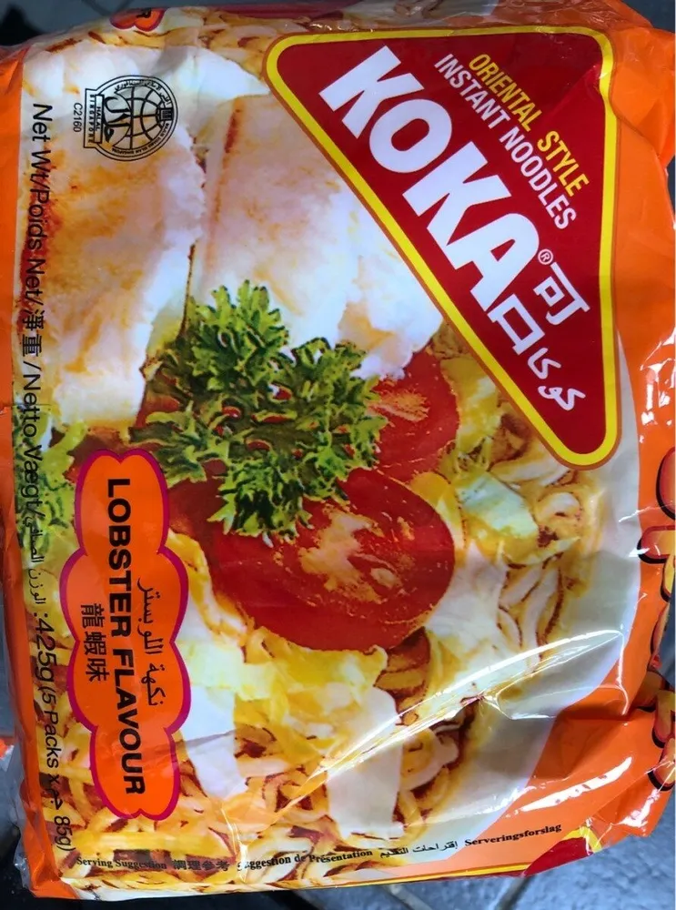 Oriental style instant noodles