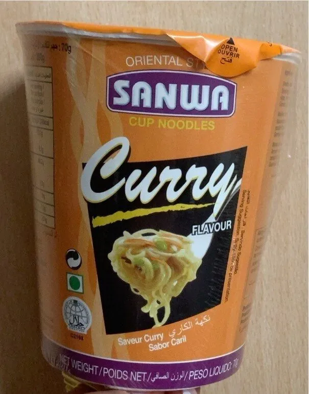 Oriental style sanwa cup noodles