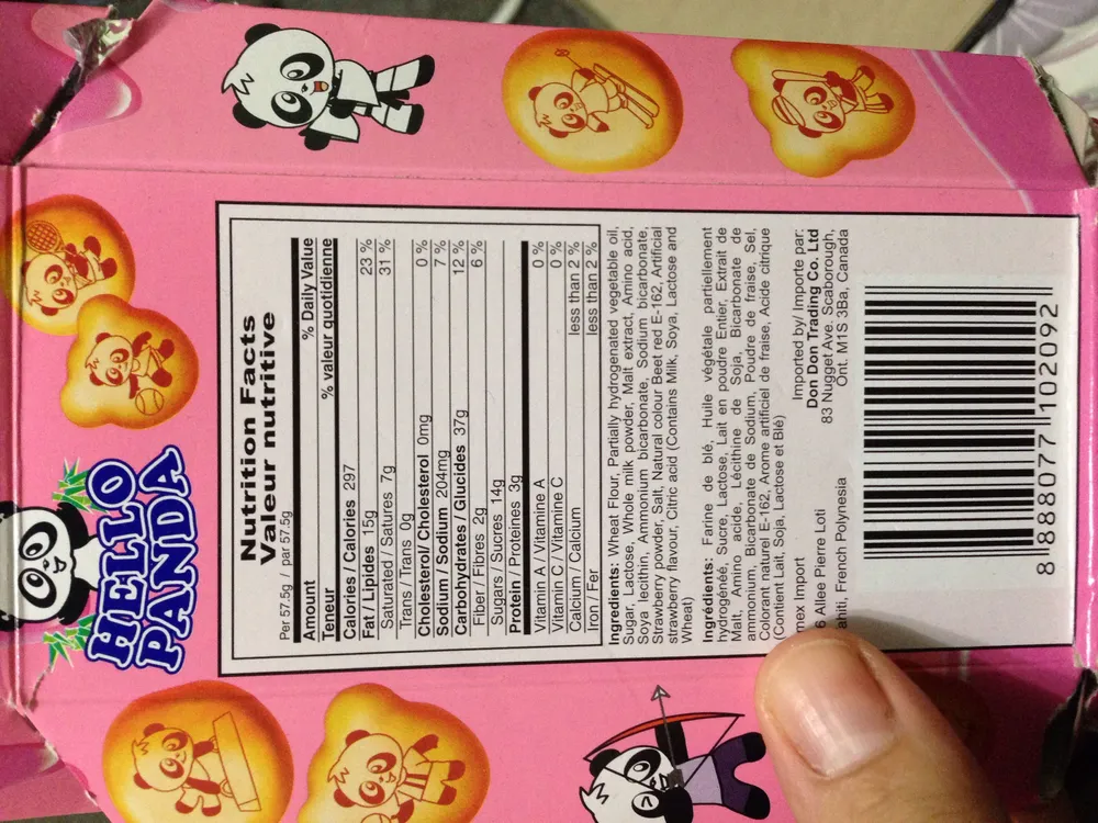 Meiji Hello Panda strawberry