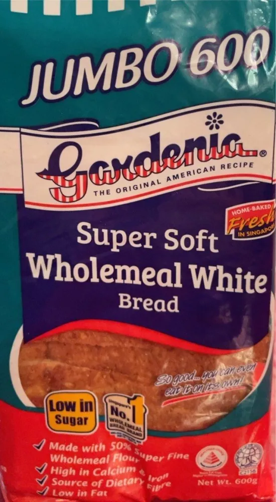 Gardenia Super Soft Wholemeal White Bread