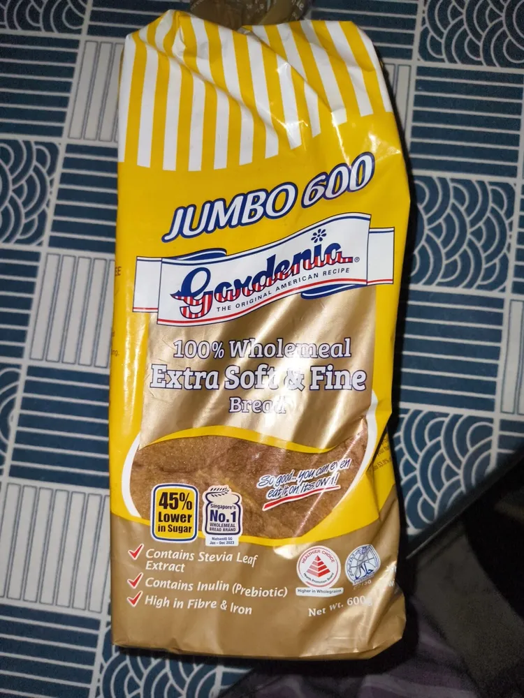 100% wholemeal extra soft and fine bread
