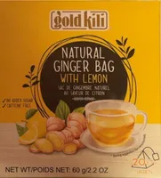 Natural Ginger bag with lemon