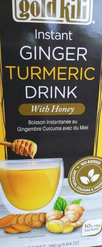 Instant Ginger Turmeric Drink With Honey