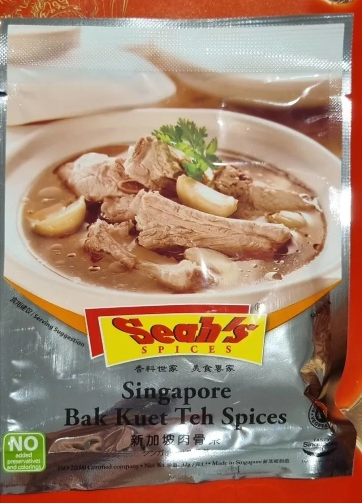 Singapore bak kuet teh spices