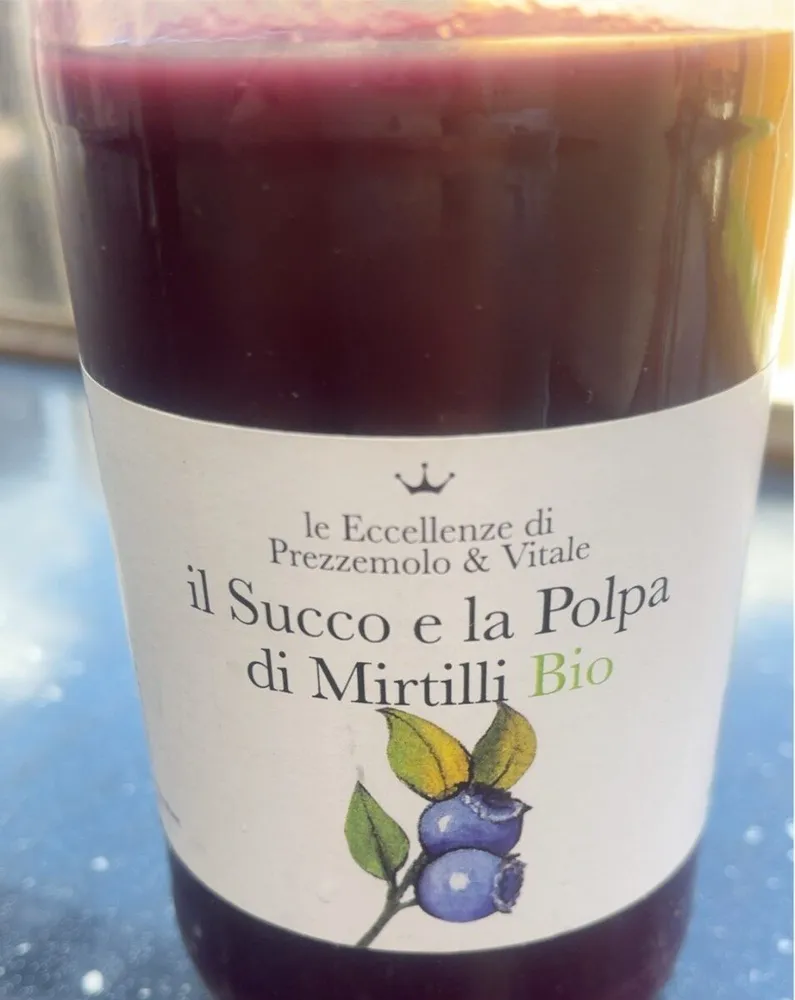il Succo e la Polpa di Mirtilli Bio