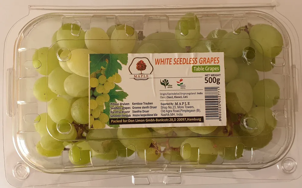 White Seedless Grapes, Table Grapes