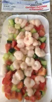 Gamberi zucchine e pomodori