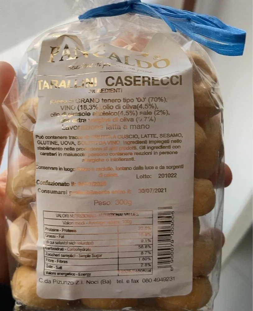 Tarallini caserecci