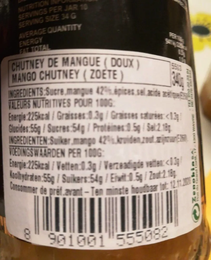 Mango Chutney Sweet