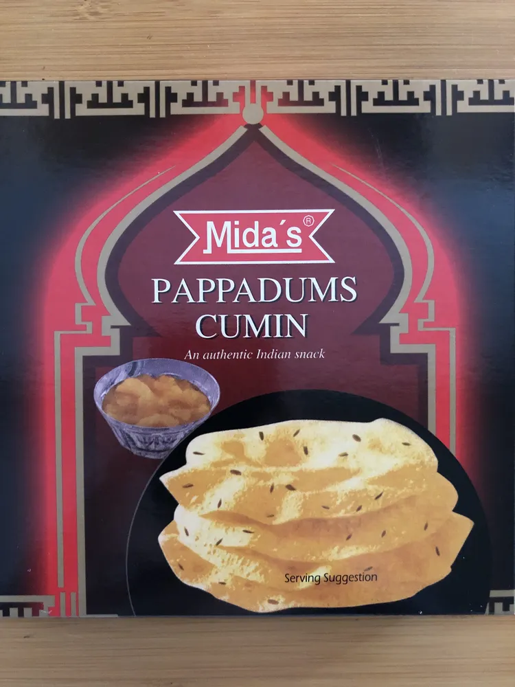 Pappadums cumin