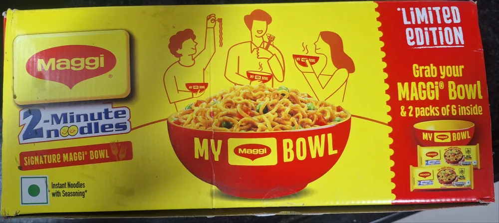 Maggi 2-minute noodles with limited edition bowl