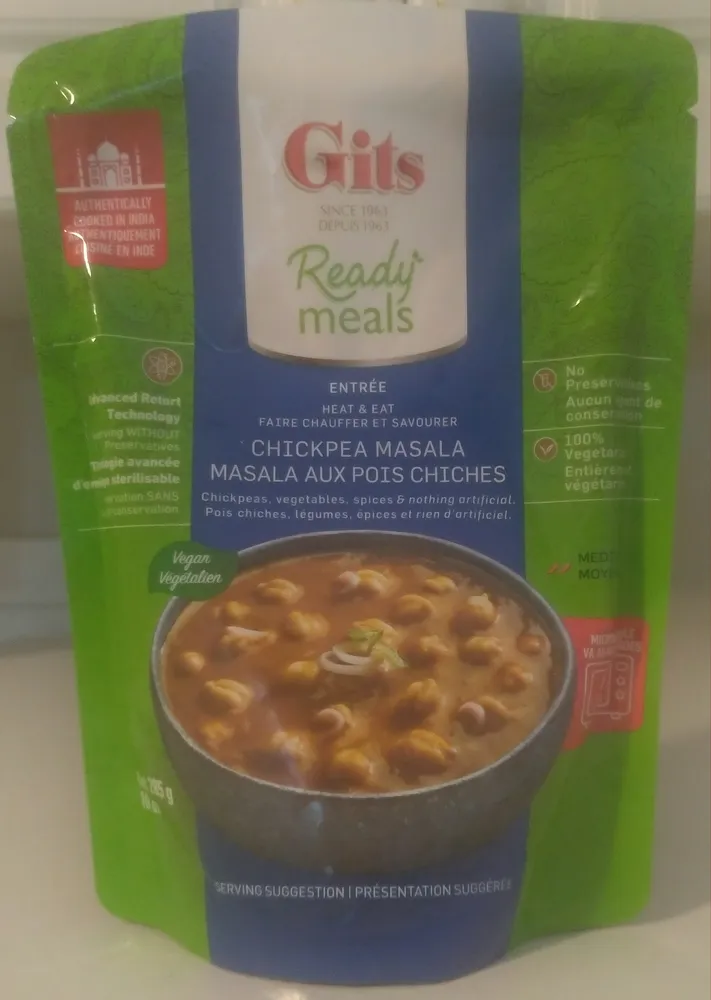 Gits ready meals Chickpea Masala