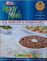 Dal makhani and basmati rice