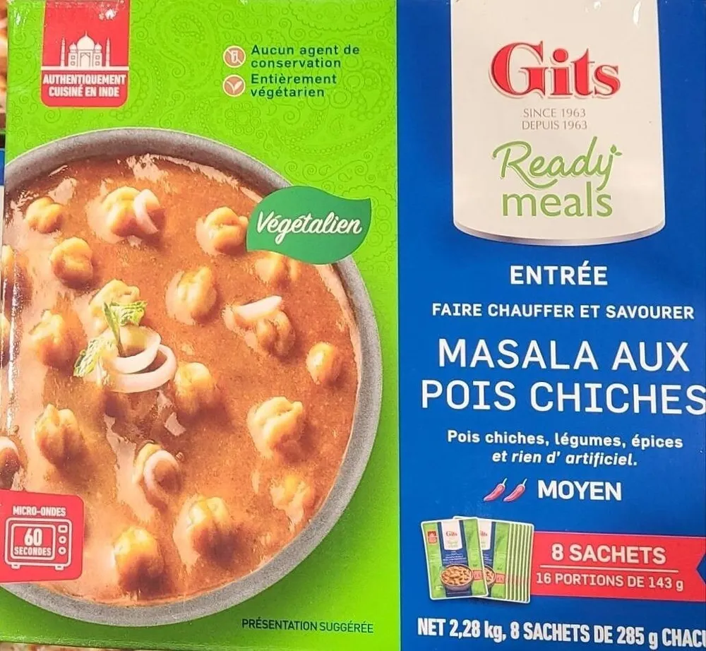 Masala aux pois chiches
