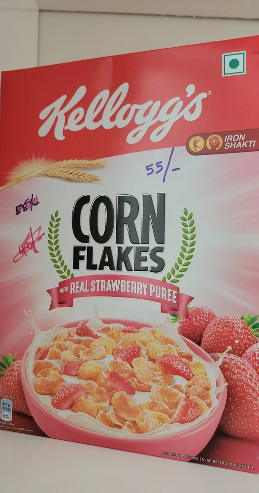 Corn Flakes with Real Strawberry Puree