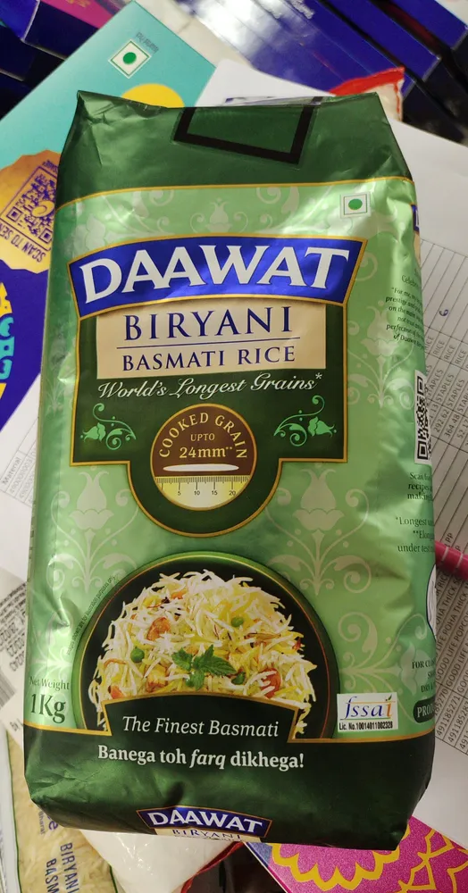 Daawat Biryani Basmati Rice 1kg