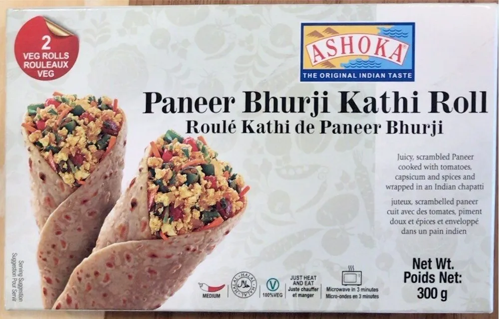 Paneer Bhurji Kathi Roll