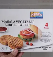 Masala vegetable burger pattice
