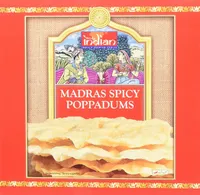 Madras spicy poppadums