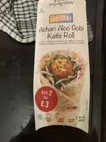 achari aloo Goni Kathi roll