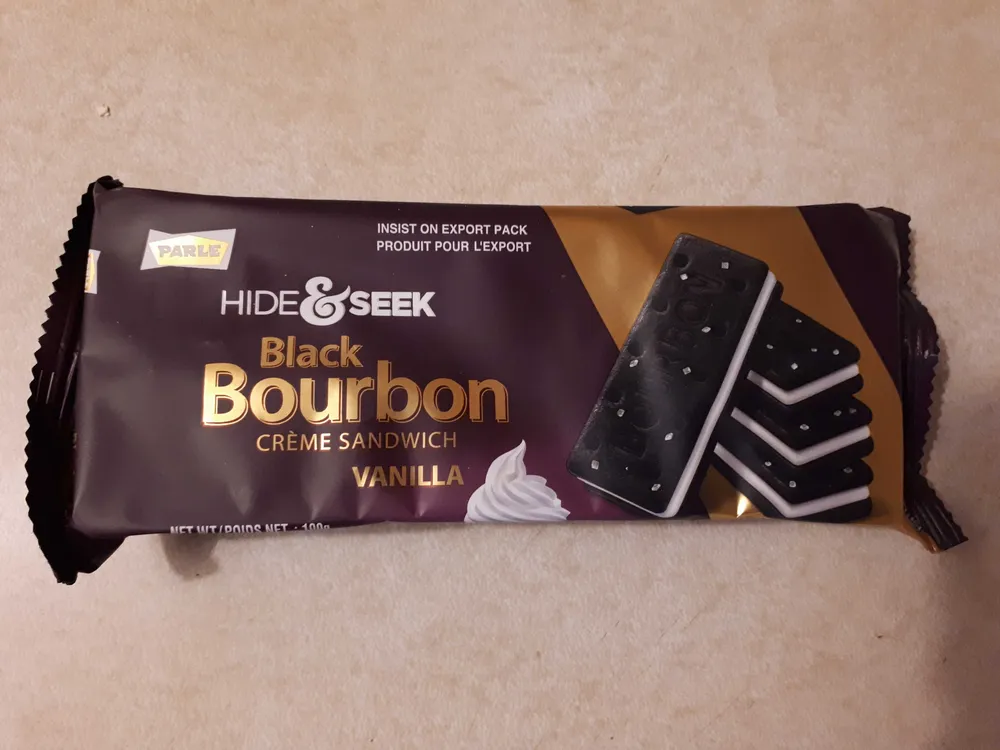 Hide & Seek Black Bourbon Creme Sandwich - Vanilla