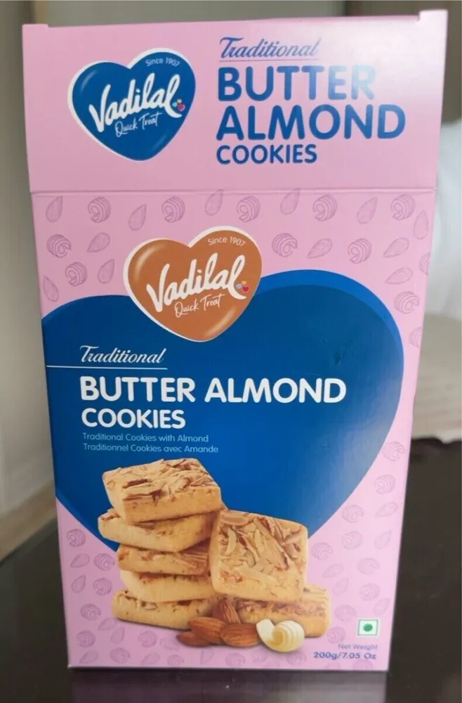 Butter almond cookies
