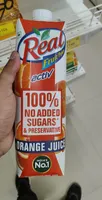 Real active 100% orange juice