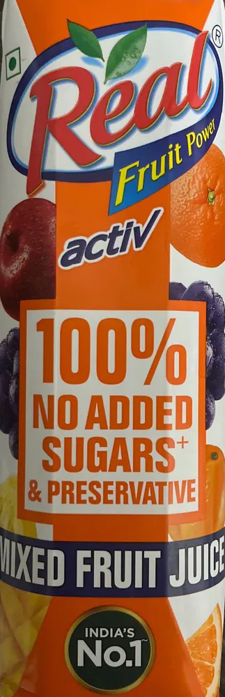 Real activ 100% mixed fruit juice