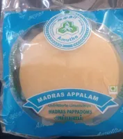 Madras appalam unfrittierte linsenchips