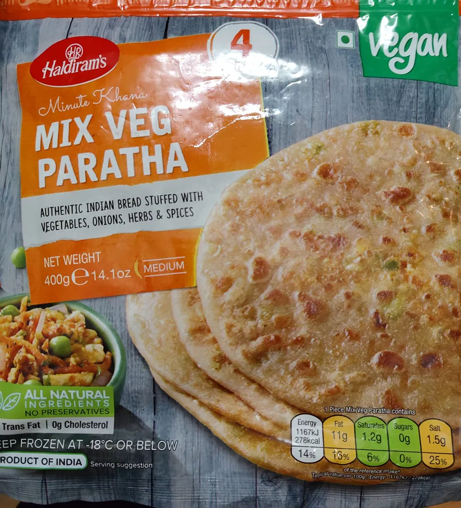 Mix veg paratha