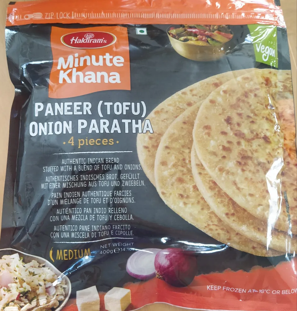 Paneer (Tofu) Onion Parath