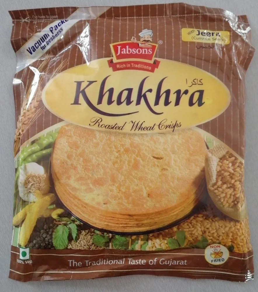 Khakhra roasted wheat crisps
