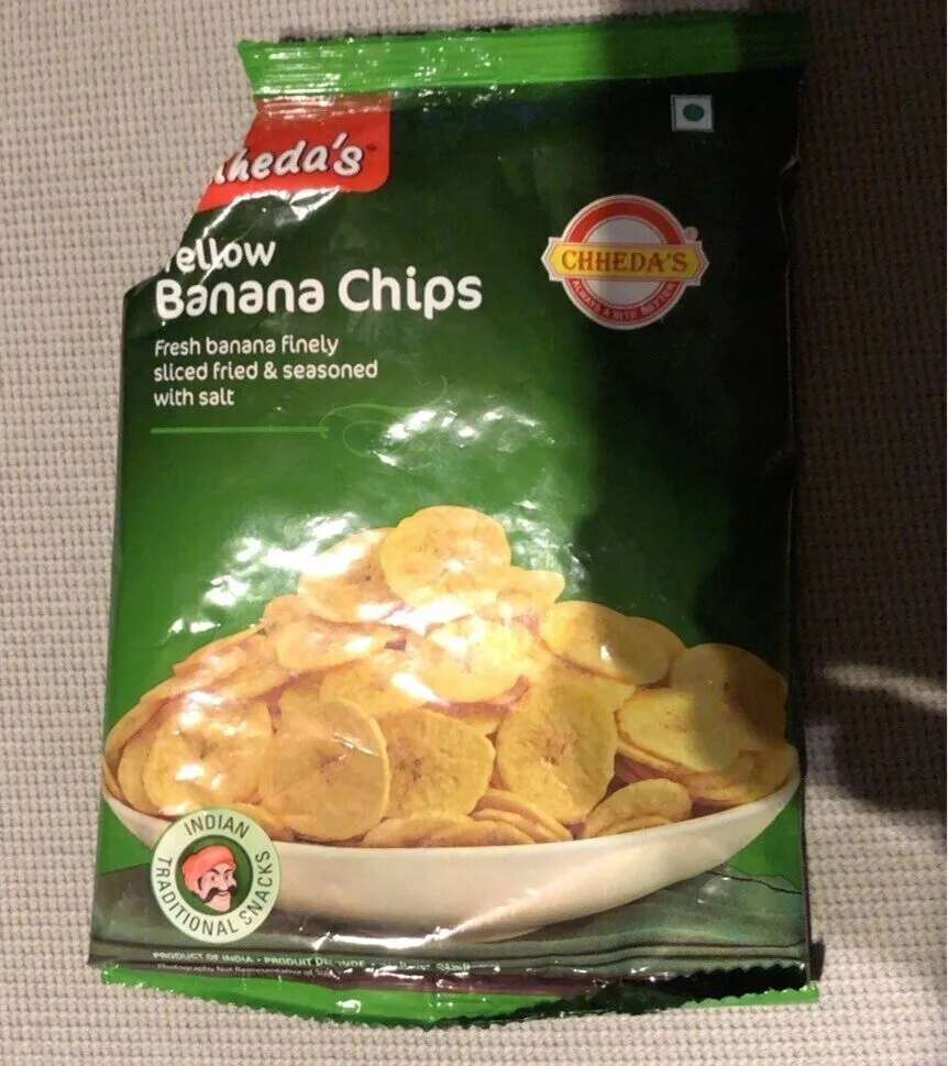 Yellow banana chips