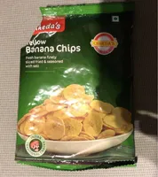 Yellow banana chips