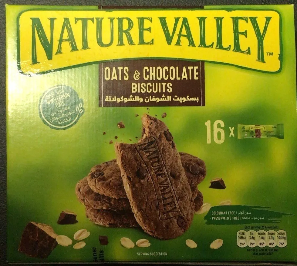 Nature valley minis biscuits oats and chocolate