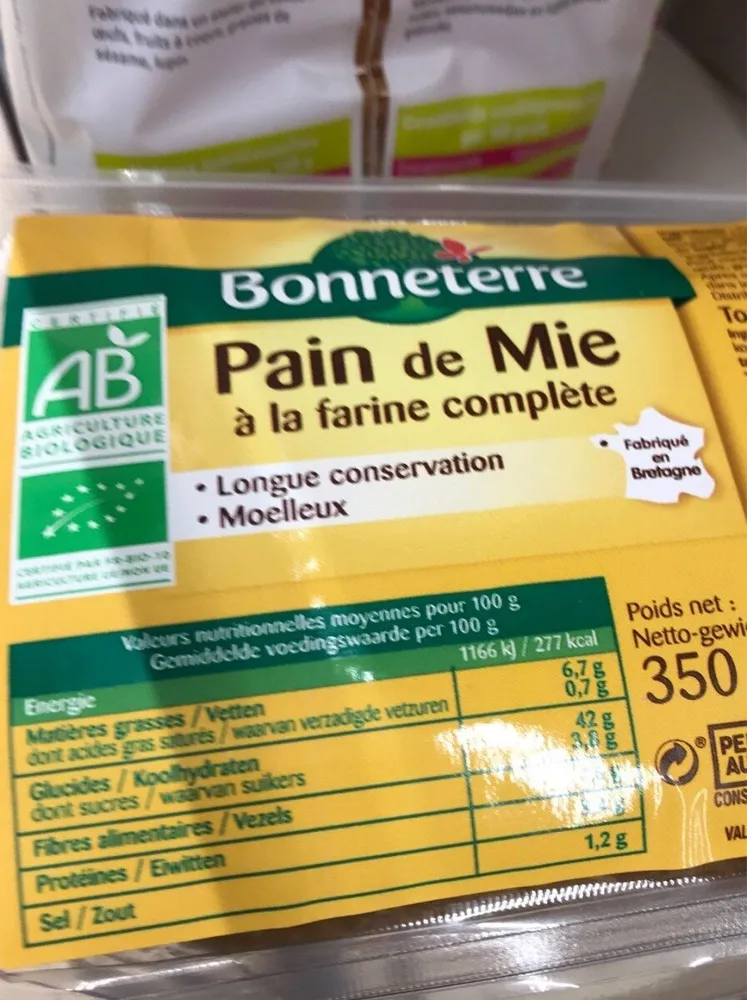 Pain de mie complet