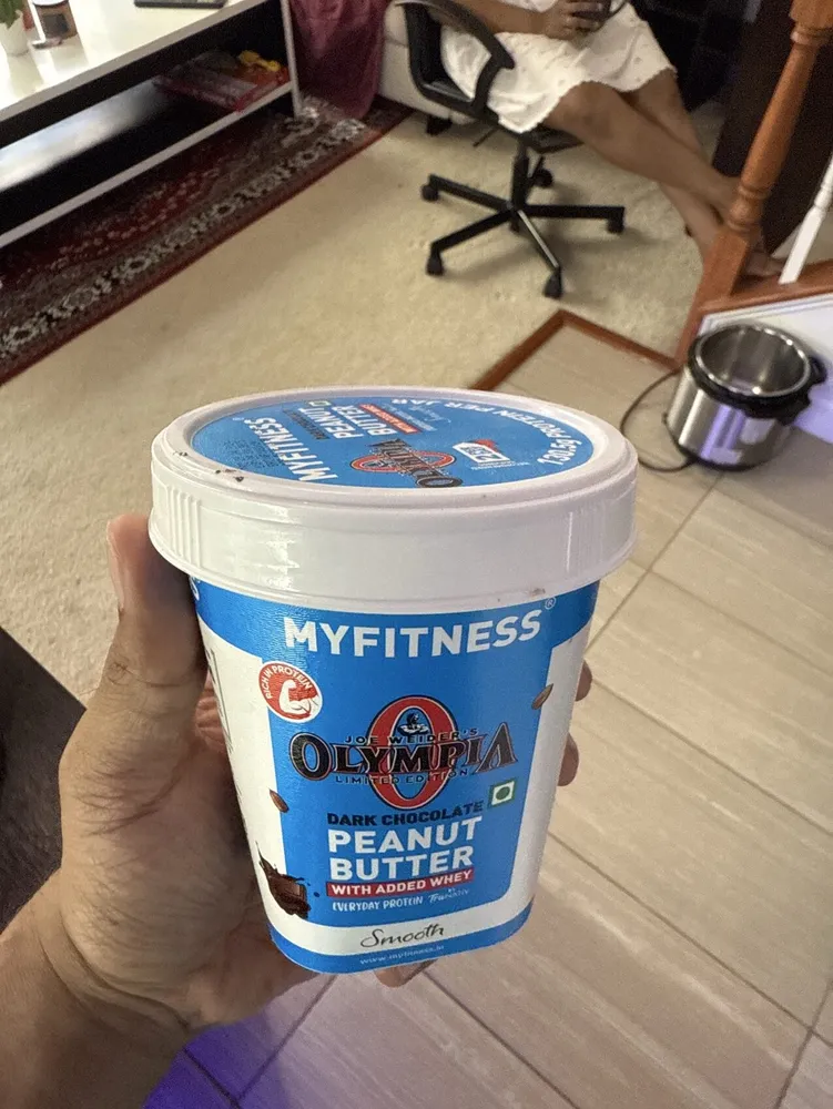 Dark Chocolate Peanut Butter with added Whey