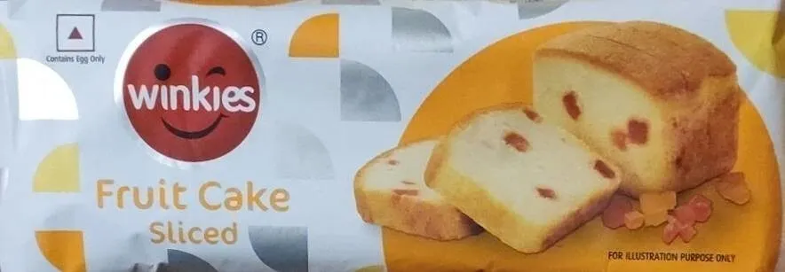 Fruit cake sliced