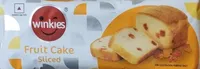 Fruit cake sliced