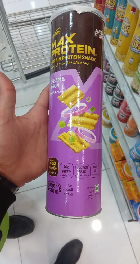 MAX PROTEIN 7 GRAIN PROTEIN SNACK CREAM & ONION