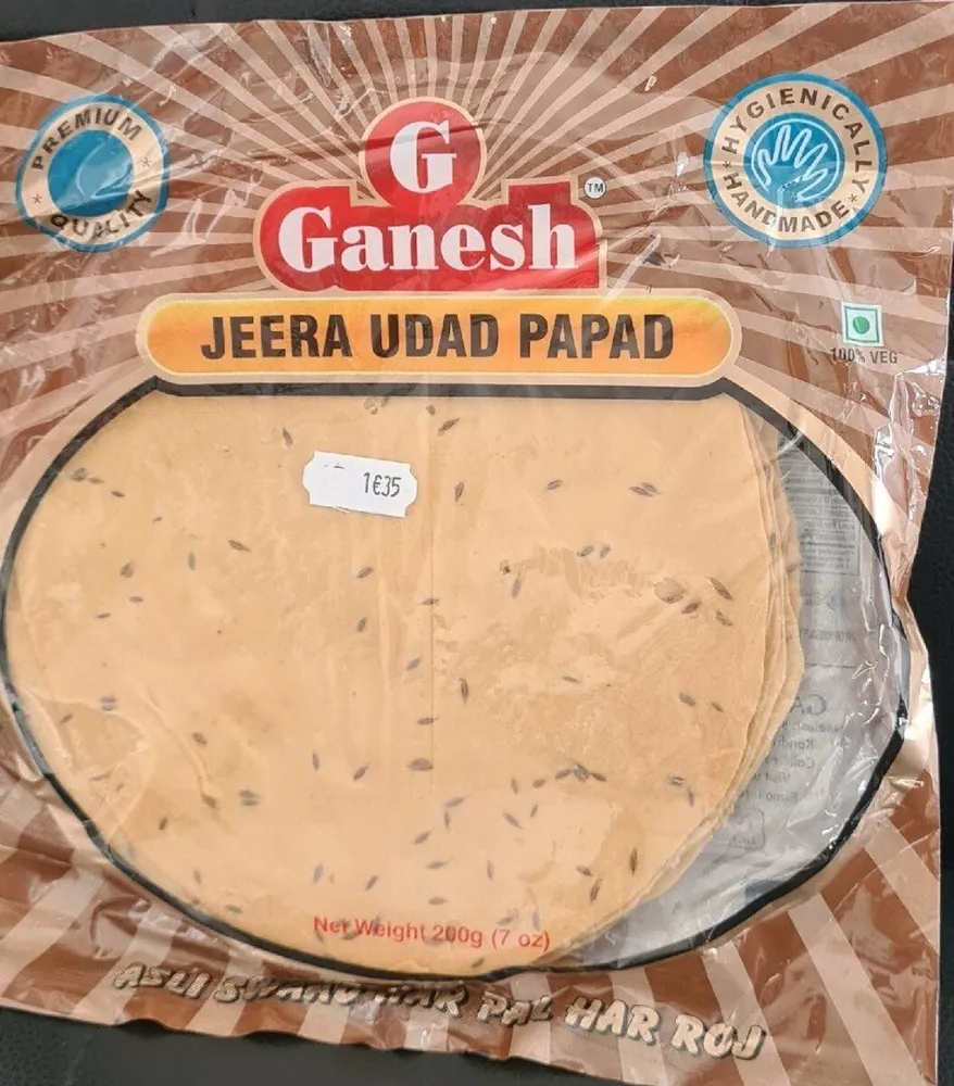 Jeera udad papad