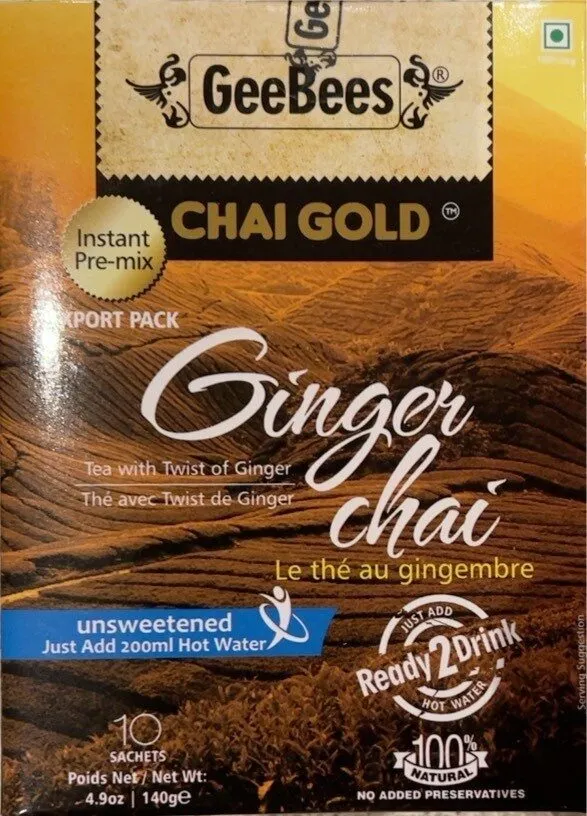 Instant Ginger Chai (Unsweetened)