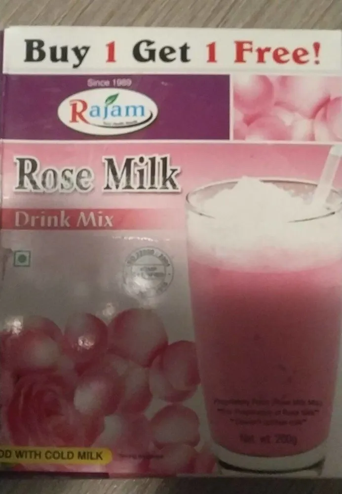 Rose milk drink mix