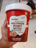 Chocolate Chunchy High Protein Penut Butter With Added Whey