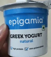 Epigamia Greek yogurt