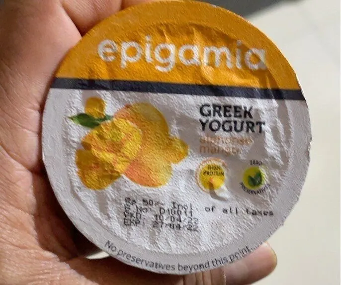 Greek Yogurt Mango Flavour