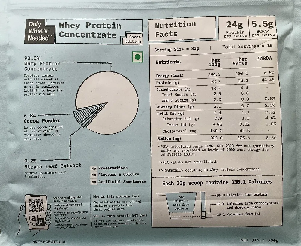 Whey Protein Concentrate (Cocoa Edition)