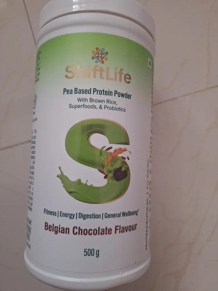 Shiftlife Pea based protein powder belgian chocolate flavour