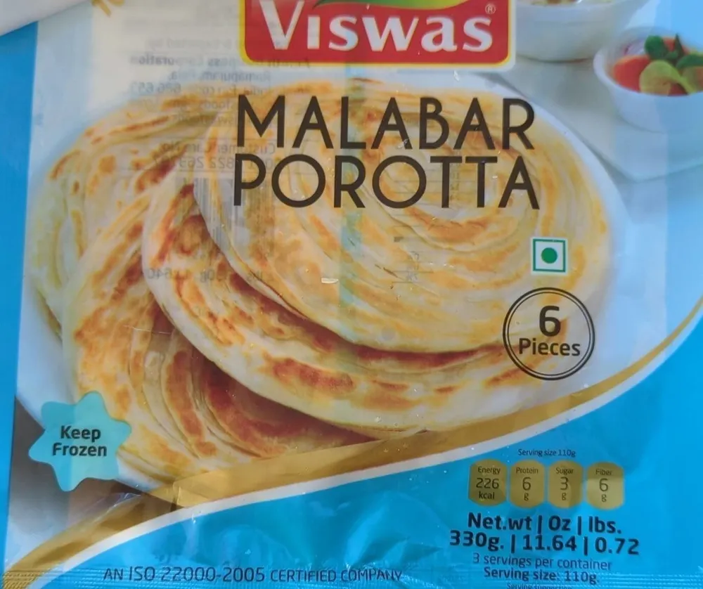 Malabar porotta