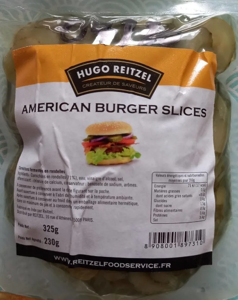American burger slices
